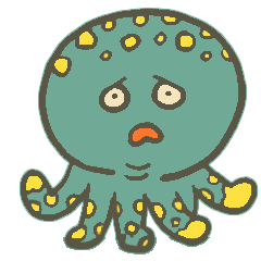 地球の外からこんにちはスタンプ