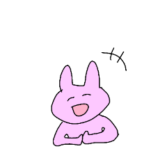 ユーモラスなうさぎ