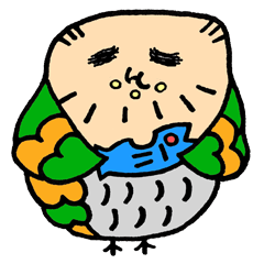 垂れ目なシマフクロウ 喜怒哀楽編