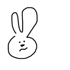 浮かないうさぎ