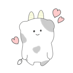 牛スタンプ　ゆるい