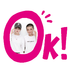 まーちゃとあきの2人だけのスタンプ！