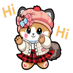 貓の家族の日常生活のステッカー