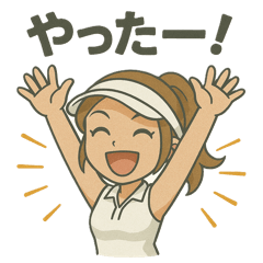 GOLF女子　日常スタンプ