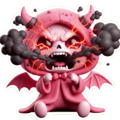 癒やしビームを放つキュートなミニ死神