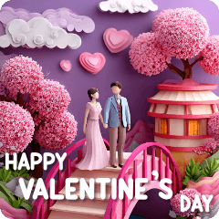 切り絵バレンタイン ビッグ 01