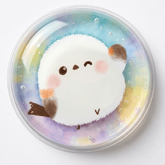 ぷくつやシールほんわりシマエナガ