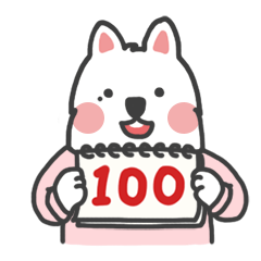 泣きぼくろのサモエド