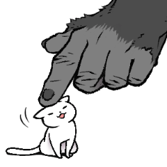 大きなゴリラの手