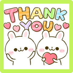 あいさついっぱい♡うさぎのほいっぷ