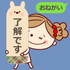 付箋がかわいい敬語編　ゆるもかスタンプ３