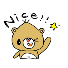 ノノくまさんの仲良しスタンプ