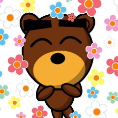 動く！！黒眉毛の熊さん５