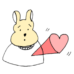 ビーフのうさぎスタンプ