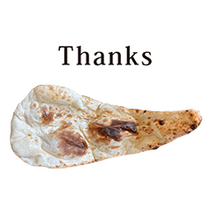 焼きたてナン　と　英語　English