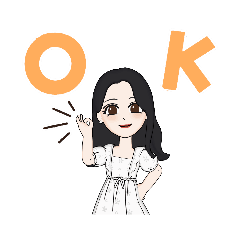 おしゃれなおねえさんのベーシックスタンプ