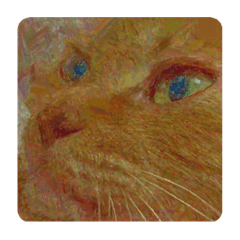 茶トラの絵スタンプ