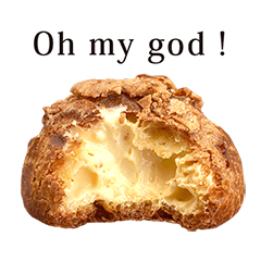 おいしいシュークリーム　と　英語 English