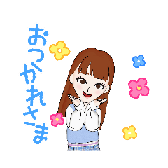 水色の女の子(日常会話)