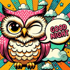 ポップな動物スタンプ