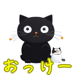 新登場！雪だるまとゆるかわな黒猫スタンプ