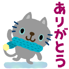 絵本みたいな*動く*毎日使える冬のちびねこ