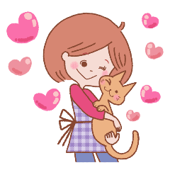 キュートな大人女子　家族連絡用