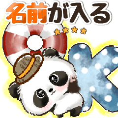 パンダdeカスタムはんこ♡梅雨〜夏♡ご挨拶