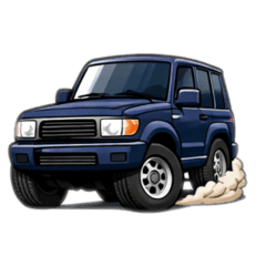 毎日使える♪おちゃめなSUVカー文字無