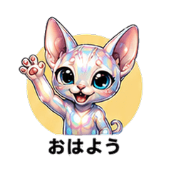 キラキラスフィンクスカノジョ恋人スタンプ