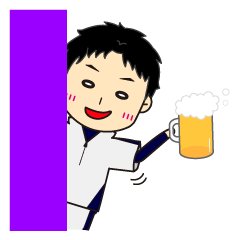 ジャージの男性のスタンプ