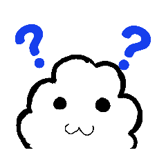 雲のモクちゃんスタンプ