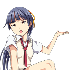 女の子が静かに罵倒