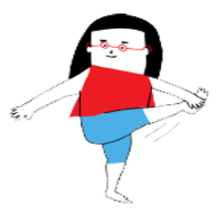 ゆるゆるヨガスタンプ　セリフ付き