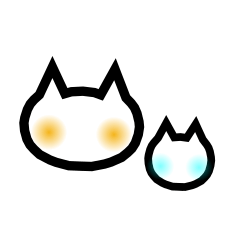 ねこさんフレーム(水色)