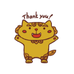 さんかくまゆのシーサー