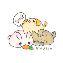 もちもちうさぬこいぬ