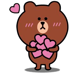 動く！シンプルな言葉♡ブラウン＆コニー３