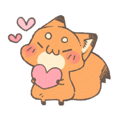 冬のきつねさんスタンプ