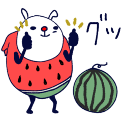 すいかをまとううさぎ♡毎日