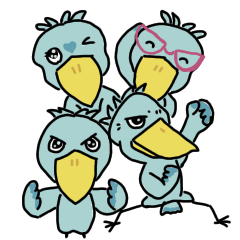 ハシビロコウのよく使う日常会話