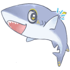 タレ目のサメくん