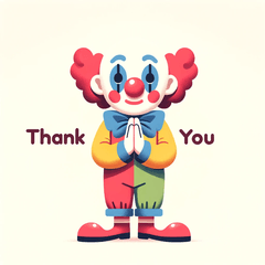 カラフルなピエロのいたずら