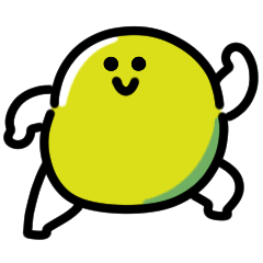 にっこりソラマメのダンススタンプ