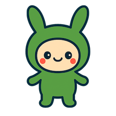 キンちゃん　みどりウサギの着ぐるみ ver1