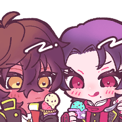 大倶利伽羅くんと清光くん