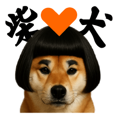 台湾語の真顔柴犬