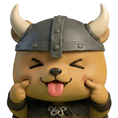 FarmZaa Bear In a Viking Theme.