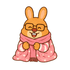 メガネうさぎの毎日日常スタンプ6