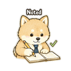 Hard working with shiba